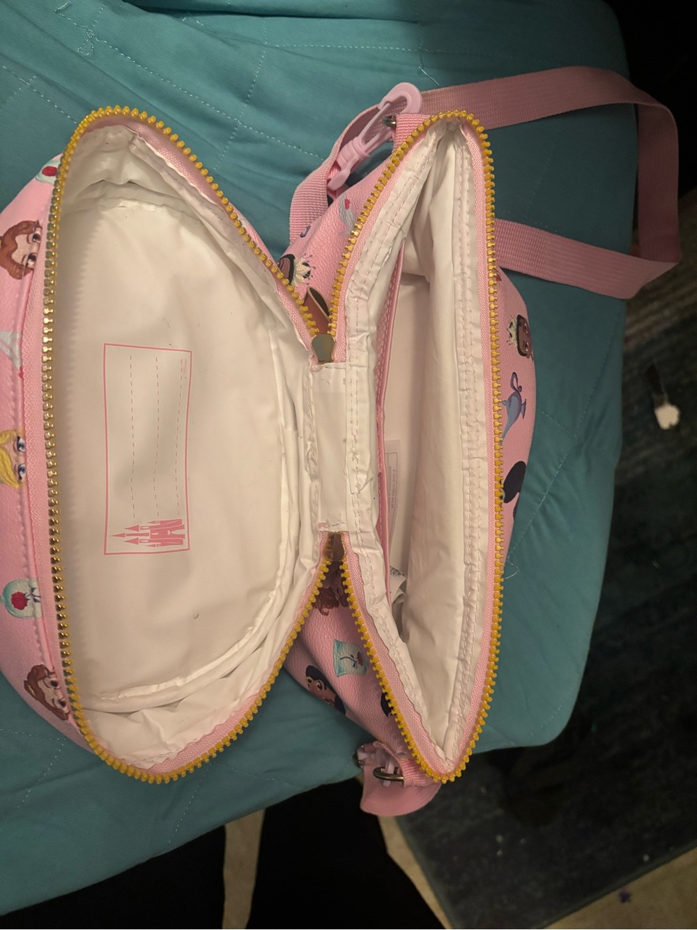 Pink princess lunch box